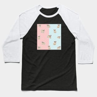 Cute Pug Lover Design Baseball T-Shirt